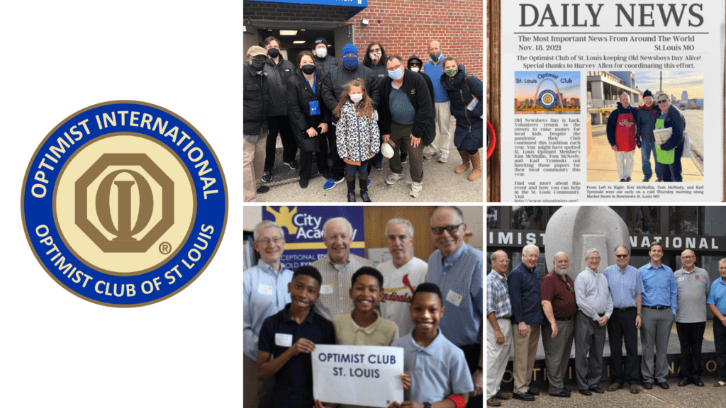 image of optimist club of st louis members volunteering in the community